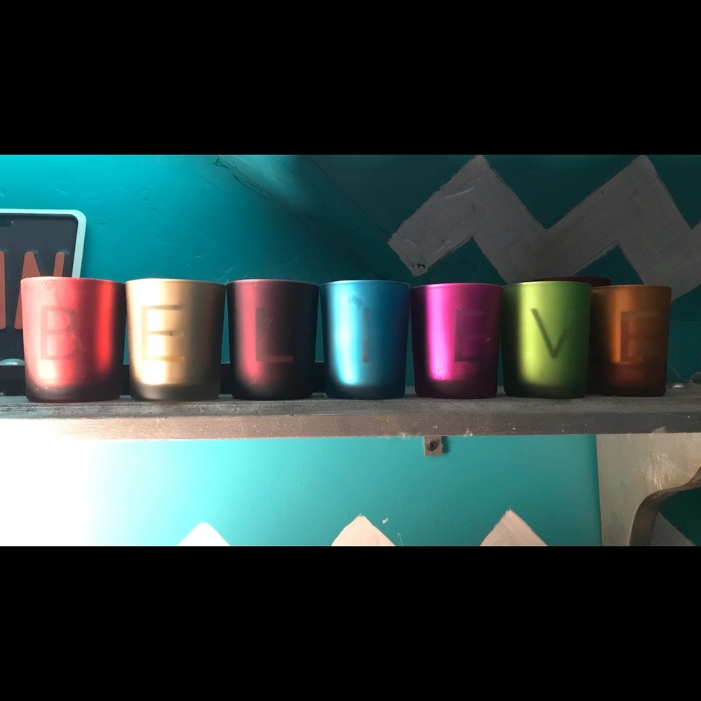 Believe Candle holders